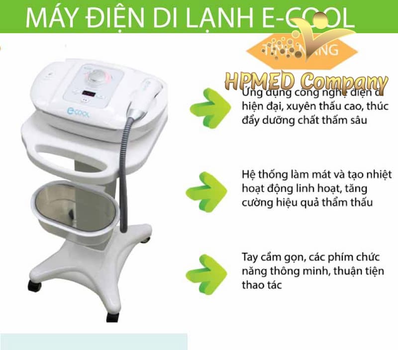 Máy điện di ecool – Giải pháp chăm sóc da hiện đại cho spa thẩm mỹ viện 2025