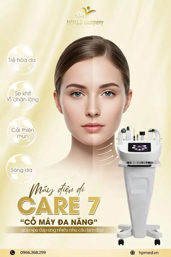 Máy Điện Di Care 7 Hàn Quốc