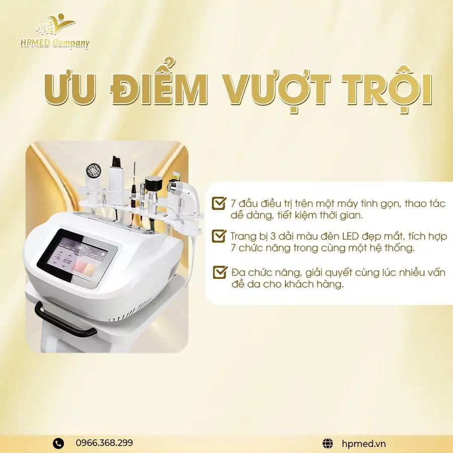 Máy Điện Di Care 7 Hàn Quốc