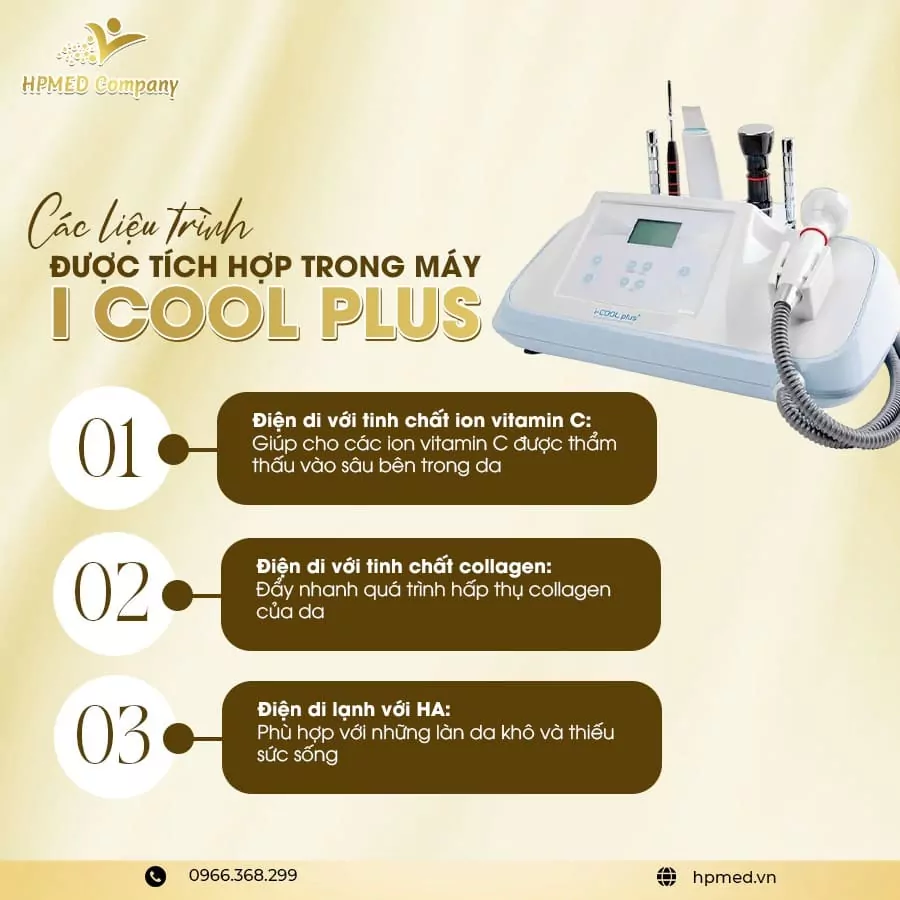 Máy Điện Di Icool Plus Hàn Quốc