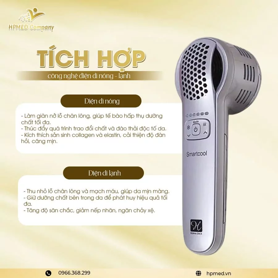 Máy Điện Di Smart Cool Nóng Lạnh Hàn Quốc | Cao Cấp