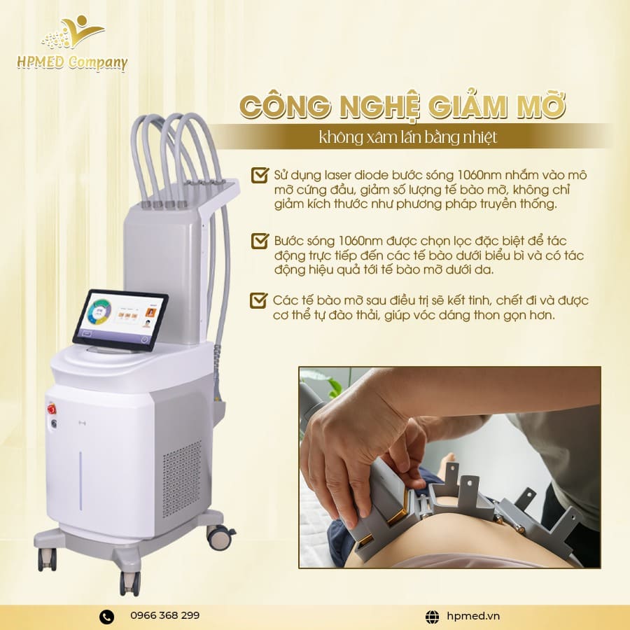 Máy Giảm Béo Diode Laser 1060 Bilen Cao Cấp