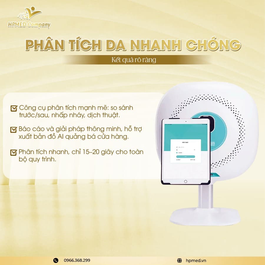 Máy Soi Da Ammy Skin Detector Kết Nối Ipad