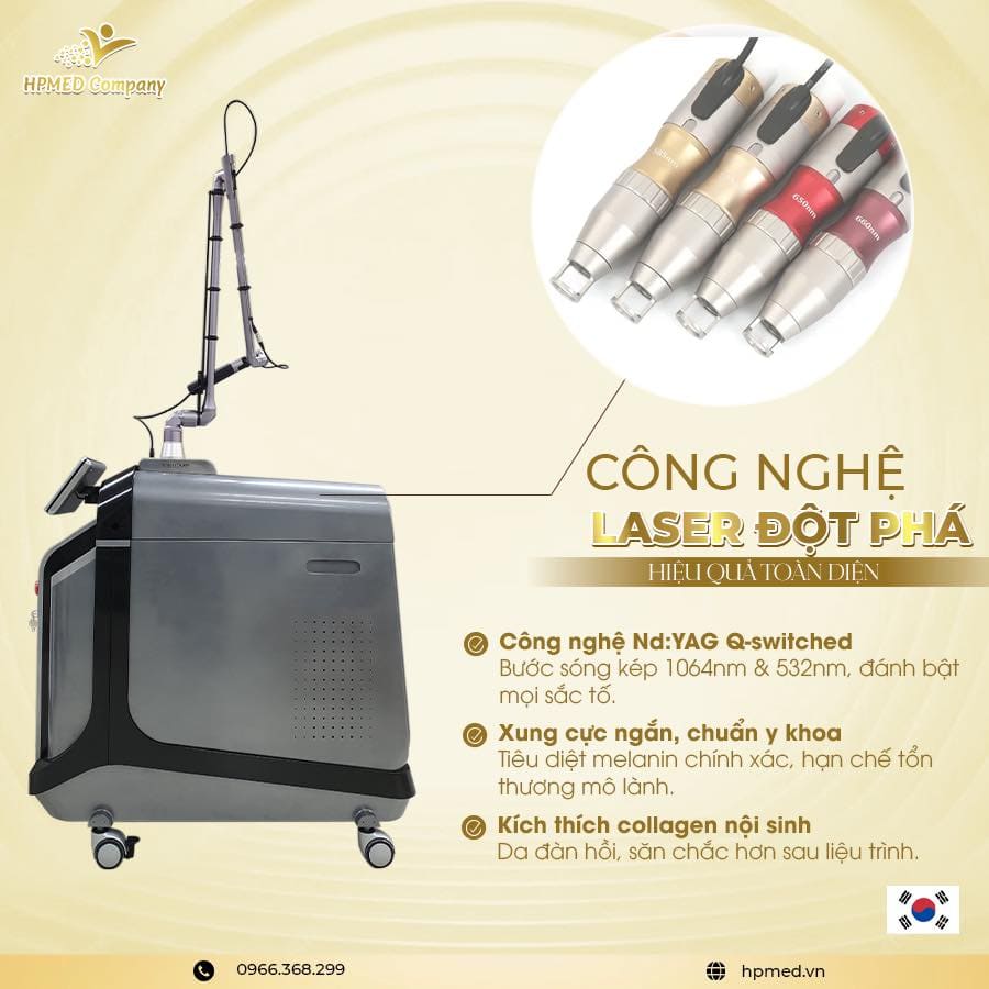 Máy Laser ND YAG QSwitch QMAX Hàn Quốc 💎 Công Nghệ Laser Thẩm Mỹ Hiện Đại 2025