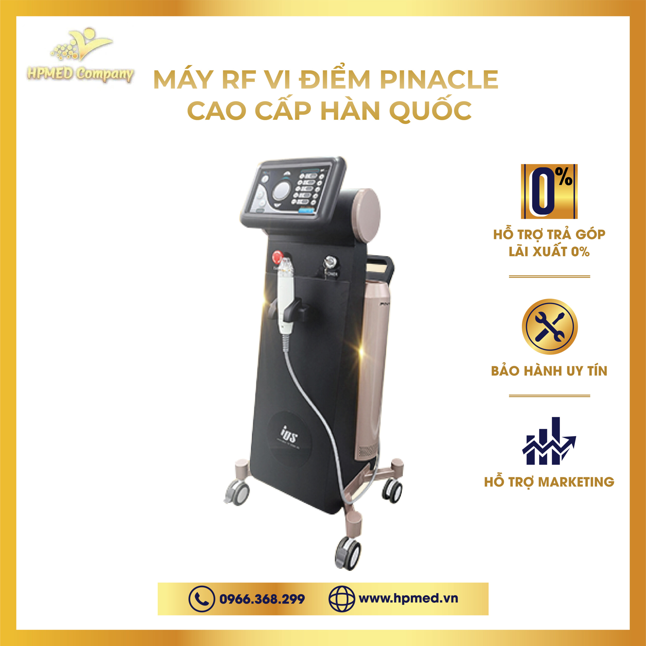 Máy Rf Vi Điểm Pinacle Cao Cấp Hàn Quốc