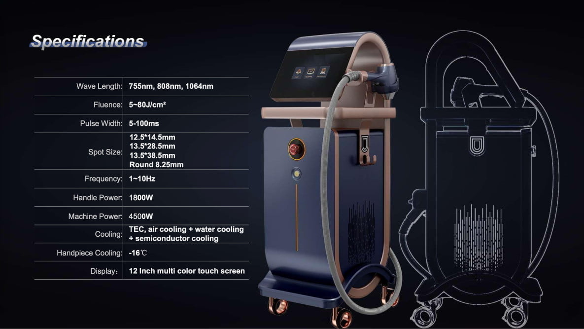 Máy Triệt Lông Diode Laser 1800 HIDL