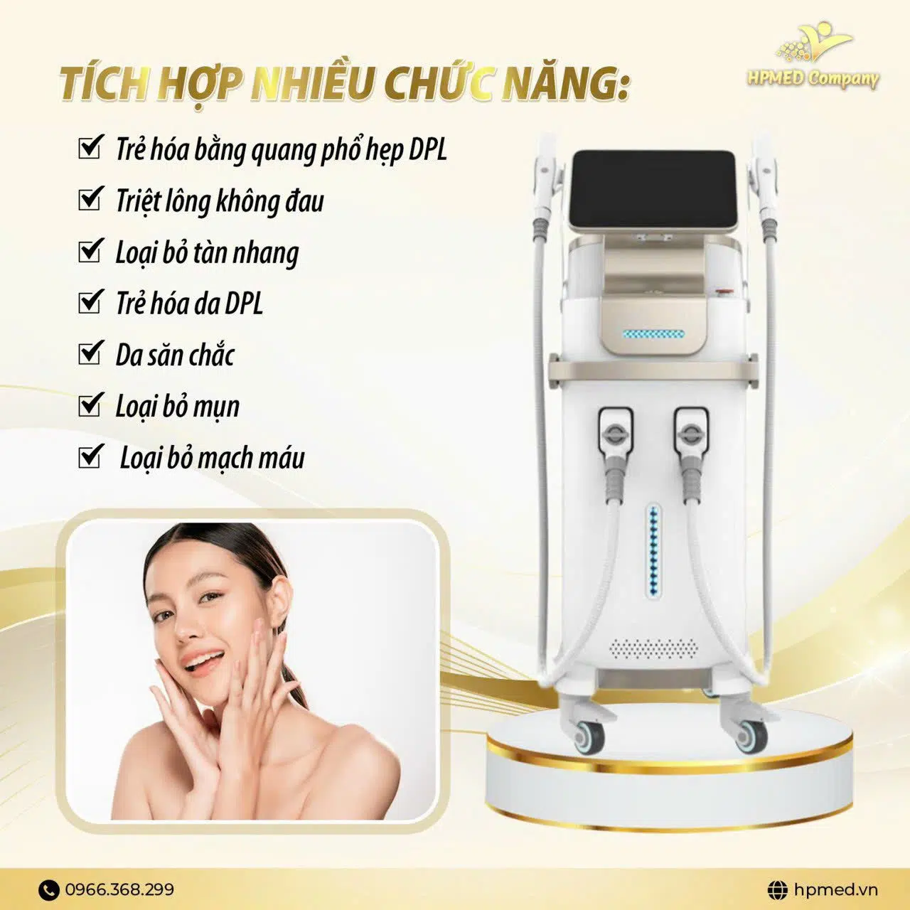 Máy Triệt Lông DPL Spectrum | Cao Cấp Bắc Kinh