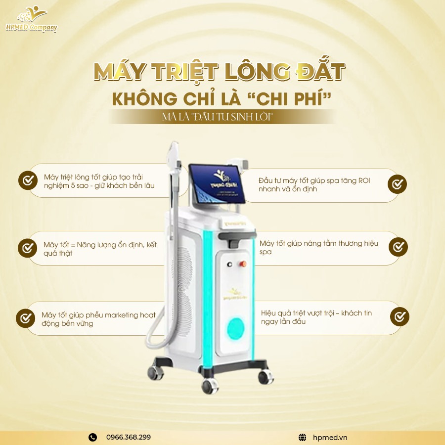 Tại Sao Nên Đầu Tư Máy Triệt Lông Đắt, Tốt, Hiệu Quả Cao 💎 – Bí Quyết Xây Phễu Dịch Vụ Sinh Lời Cho Spa