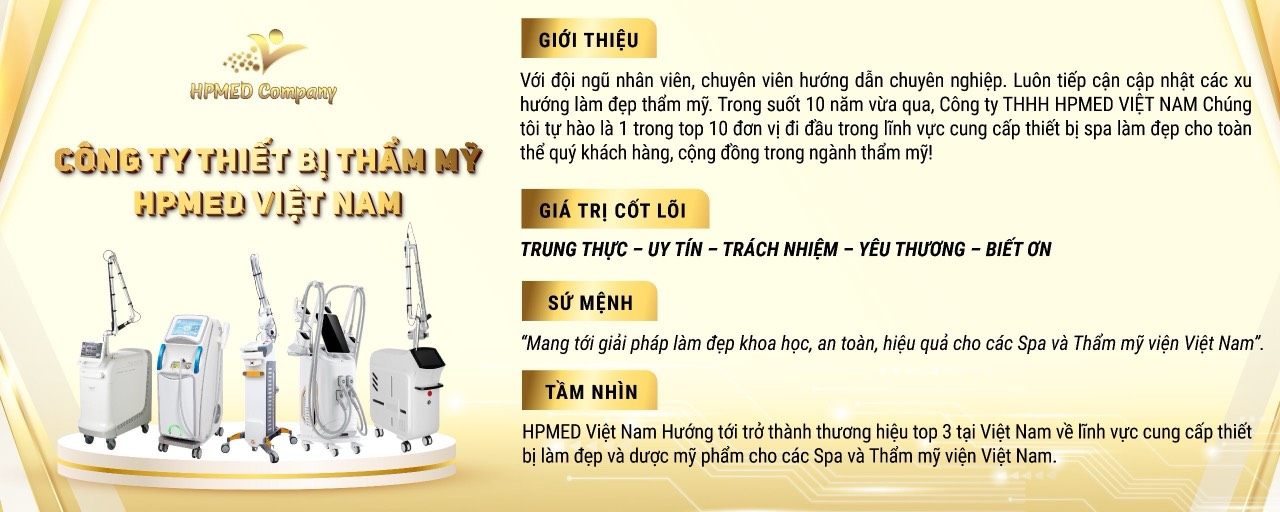 HPMED - Cung cấp giải pháp làm đẹp toàn diện hàng đầu Việt Nam 4 sư mệnh tầm nhìn giá trị cốt lõi công ty hpmed