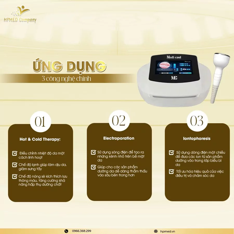 Máy Điện Di Medi Cool Hàn Quốc