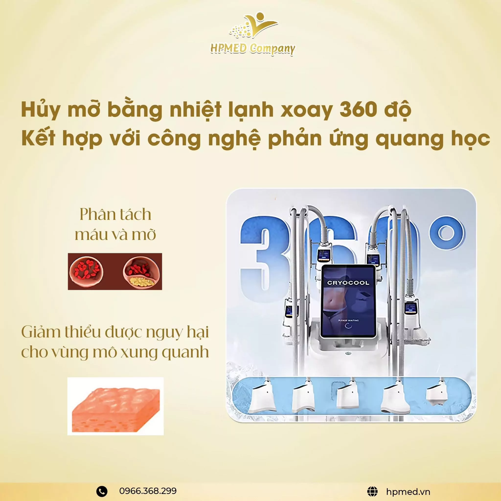Máy Giảm Béo Quang Đông 360 Cryolypolisis