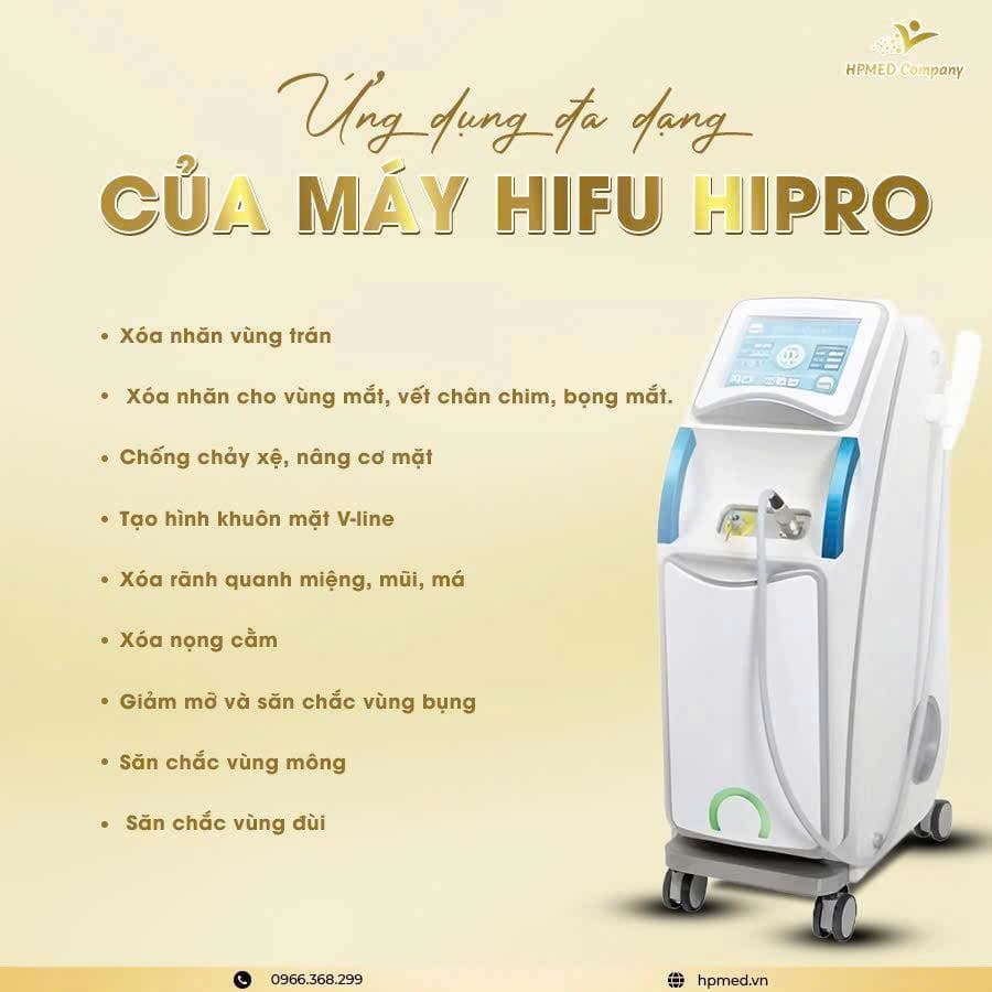 Ứng Dụng Máy Hifu Nâng Cơ Hipro Hàn Quốc