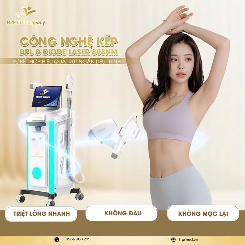 Máy Triệt Lông Spa Cao Cấp HPmed