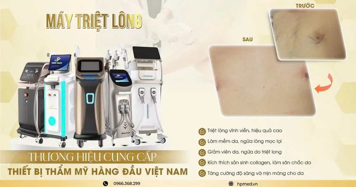 Máy Triệt Lông Spa Cao Cấp HPmed