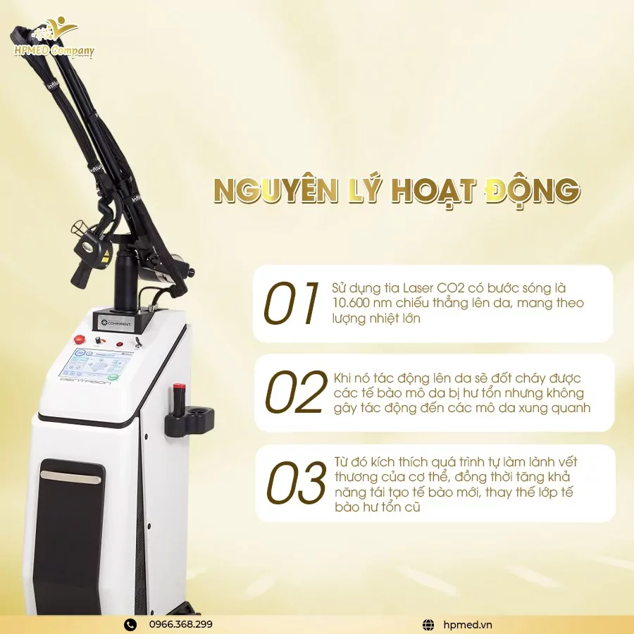 Máy Laser CO2 Fractional Pentagon GRAND Bóng Hợp Kim RF ⭐ Chuẩn Trị Sẹo &amp; Tái Tạo Da Chuyên Sâu Hàn Quốc
